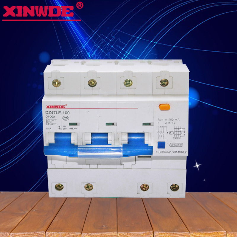 Xinweide Air Switch with Anti-Leakage Protection Dz47Le/Dz158 100A Circuit Breaker Meter
