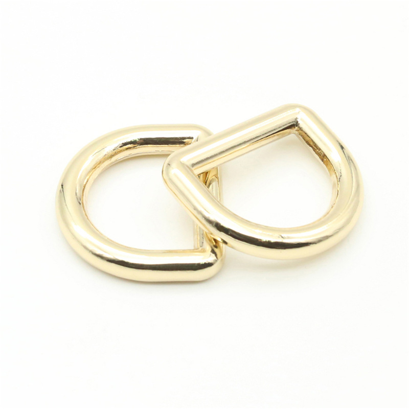 厂家供应优质箱包时款手袋五金配件 金属锌合金D型扣d环扣