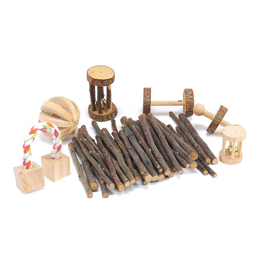 Amazon ebay wish hamster rabbit bird molar small toys apple branch wooden pet supplies