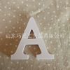 Wooden jewelry with letters, white decorations, wholesale, English letters