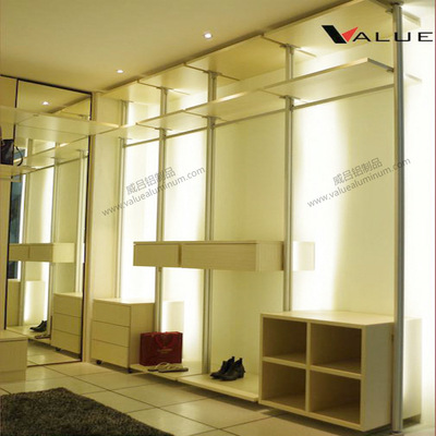 Manufacturers supply Metal cloakroom aluminium alloy Column wardrobe Overall cloakroom Wei Lu aluminum products