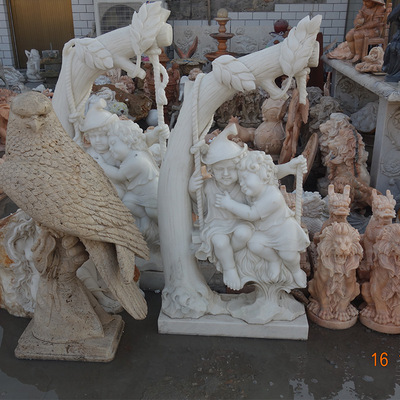 supply West character Sculpture decorate Sculpture animal Sculpture West Child angel stone carving