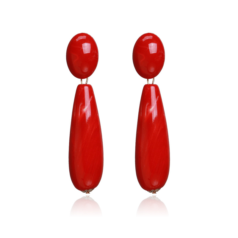 1 Pair Fashion Water Droplets Arylic Drop Earrings display picture 2