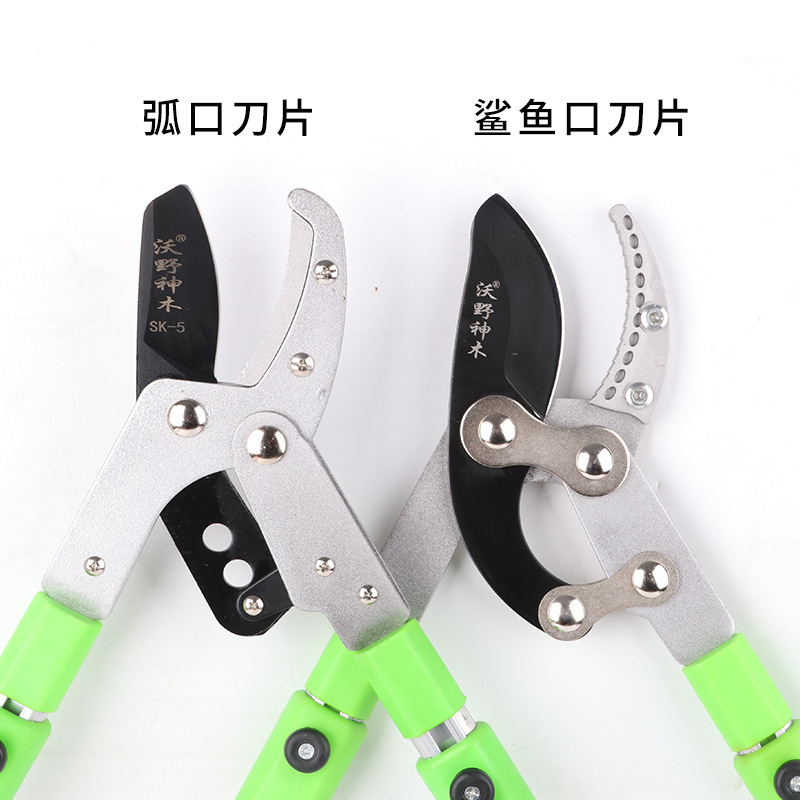 果树修枝剪 粗枝剪 修剪树枝剪刀园林修剪弯头可伸缩大力剪