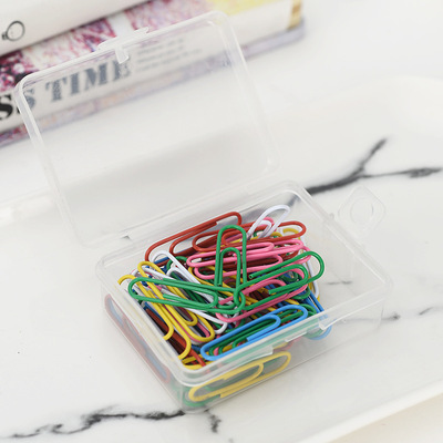 回形针厂家 专业生产包塑回形针 彩色回形针 60枚装