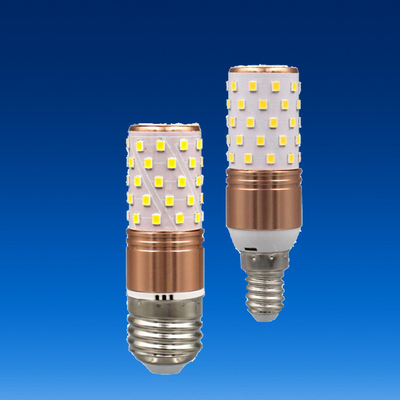 厂家直销E14光头强灯泡白光暖光LED蜡烛灯泡阻容12W玉米灯泡批发|ms