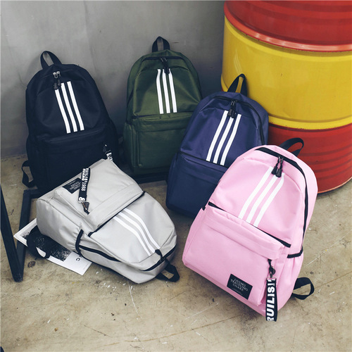 European and American style backpack men's large capacity couple backpack college high school student school bag campus travel trendy backpack