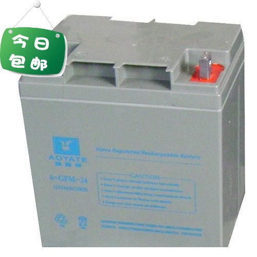 奥亚特AOYATE蓄电池6-GFM-24(12V24AH)联通机站、通讯系统