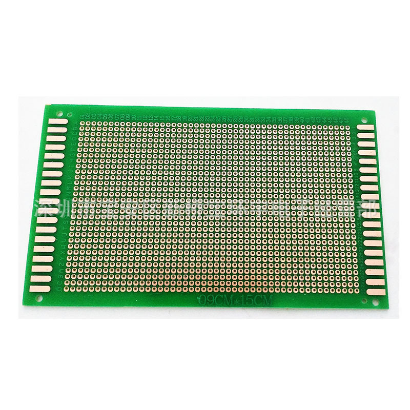 9*15CM绿油 1.6厚 2.54间距玻纤万能板 万用电路板 洞洞实验板PCB