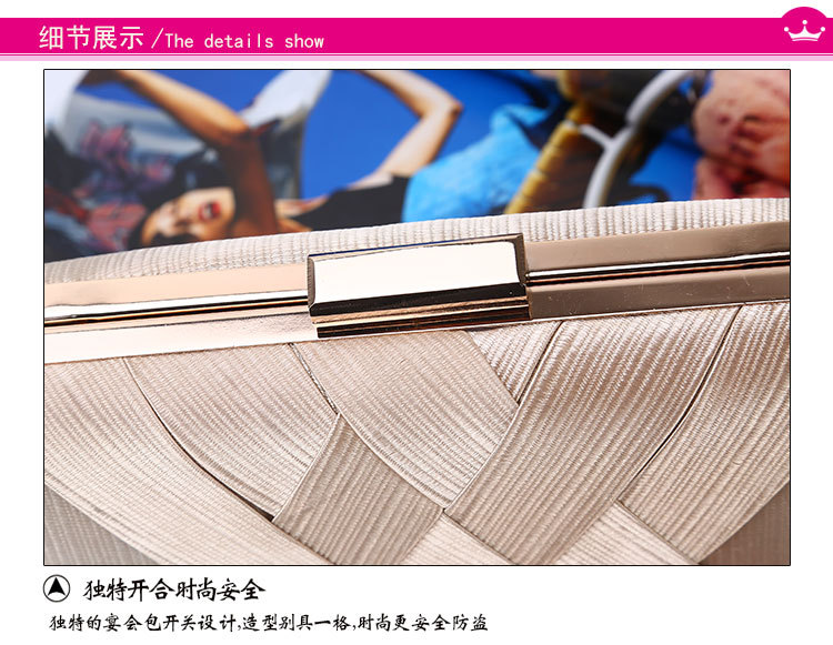 240g Weight Polyester Lining Material Buckle Closure Type Single Shoulder Strap Strap Type Evening Bag Bags Type Solid Color Pattern Tassel Design Fashion Style Purple, Gold, Silver, Black Color Small Size Tassel Dinner Bag Handmade Silk Evening Bag Wedding Banquet Clutch Handbag 6