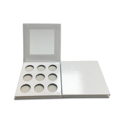 厂家直销大量现货白色眼影彩妆盒9色眼影盘可定制批发无LOGO|ru