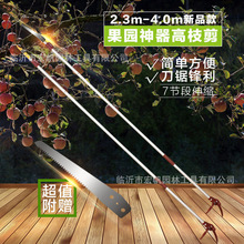 厂家直销全新高枝剪伸缩高枝剪大力剪修枝剪园林3米4米柿子龙眼锯