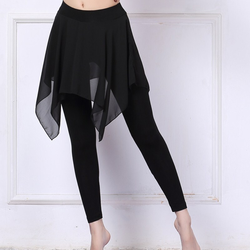 Modal black mesh latin ballet ballroom dance practice skirts pants for  women tight elastic body pants elegant modern dance pants