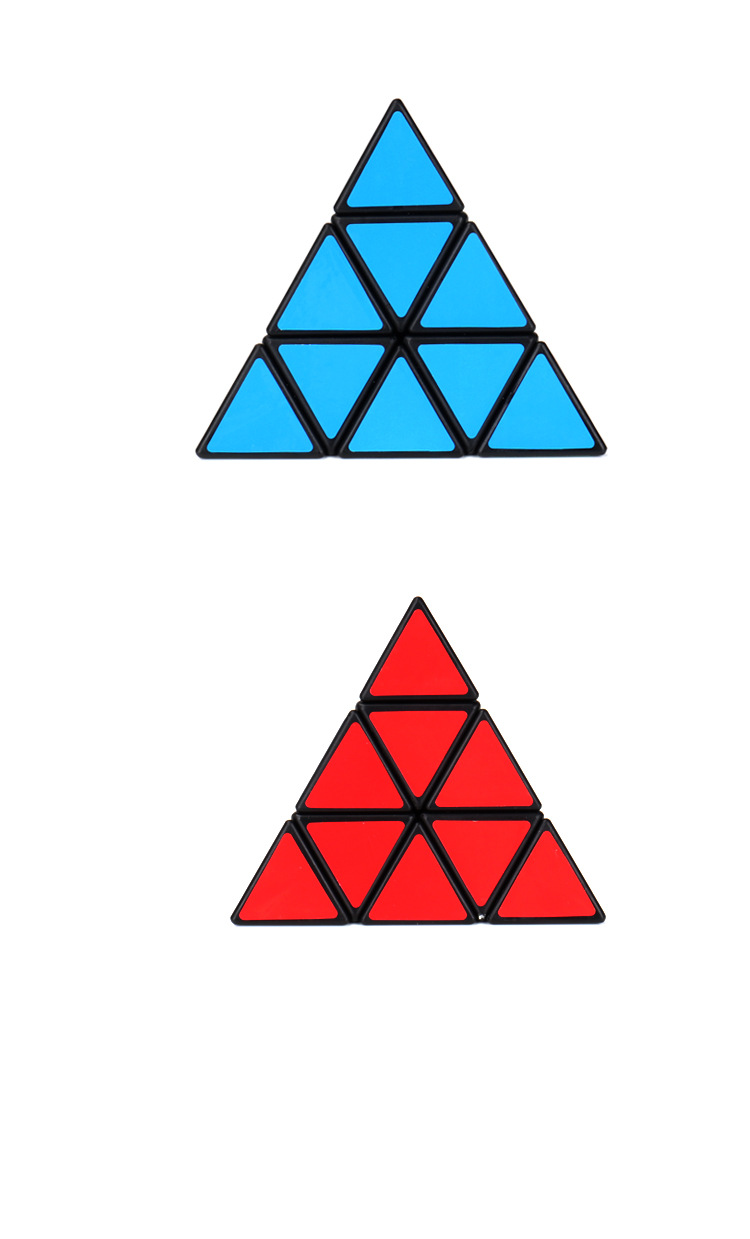 Children's Educational Smooth Irregular Triangle Pyramid 3x3 Stress Relief Cube Kindergarten Training Teaching Aids_voghion.com