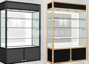 供应展台展柜边框铝型材 铝合金展柜材料批发