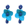 The new exaggerated flower earrings European and American retro female earrings vacation Fengwu manufacturers long -term stable cross -border