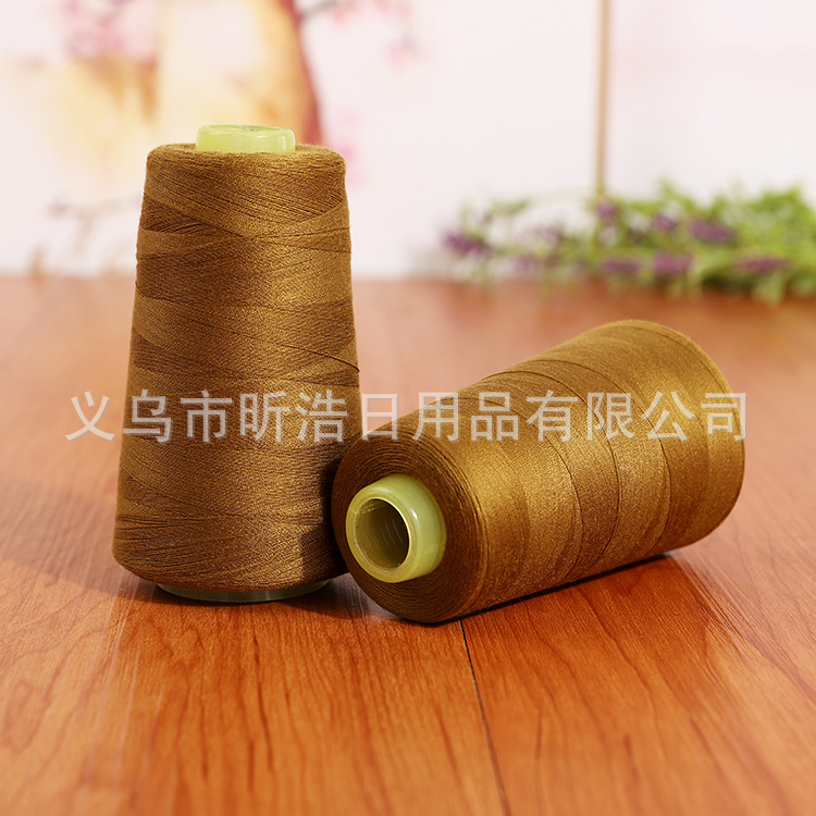 涤纶线 服装家纺鞋帽高速缝纫机宝塔平车线3000码彩色涤纶缝纫线