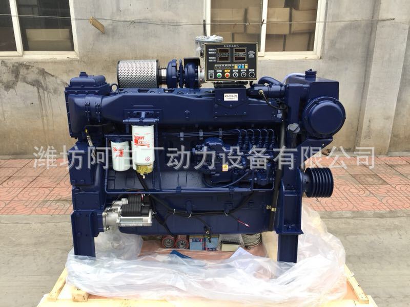 潍坊柴油发动机ABD6L12C375-21船用380/375/400马力拖网抽沙船用