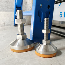 304不锈钢重型防滑防震橡胶脚杯可调节地脚实心机械机床水平调节