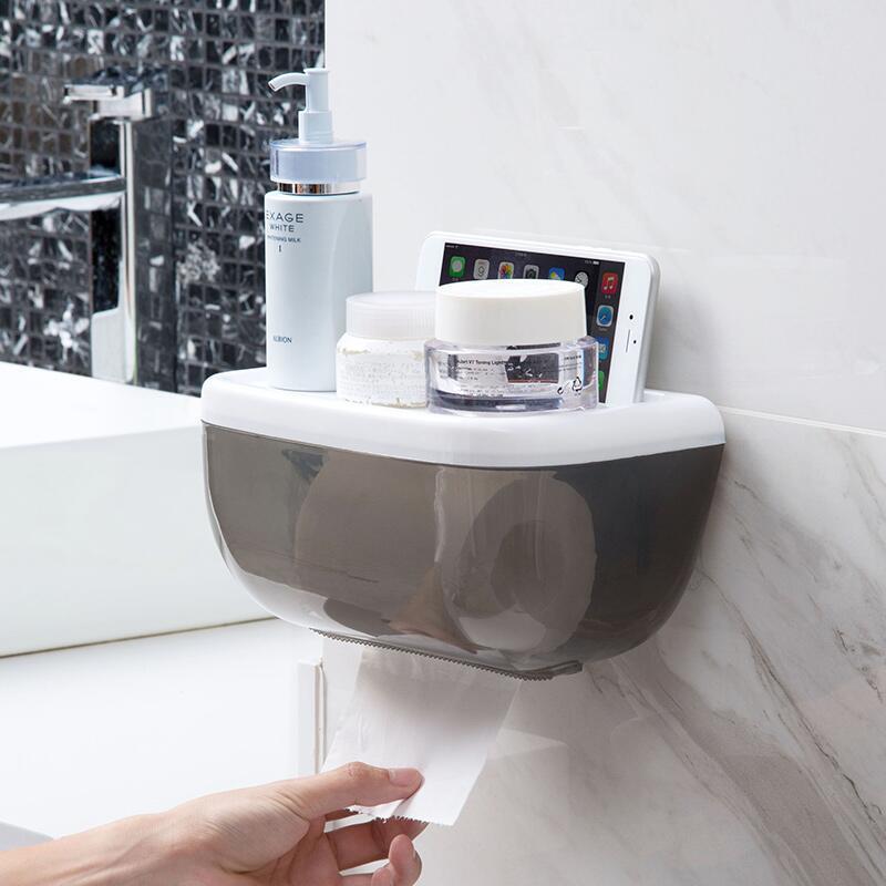 Free punch waterproof Tissue box toilet Toilet paper box TOILET Tissue box Reel spool tissue Shelf