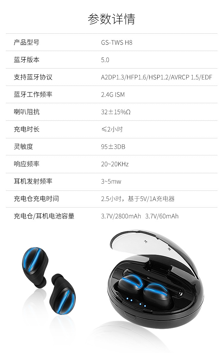 Casque bluetooth GLAMSHINE fonction appel connexion multipoints - Ref 3379273 Image 18