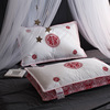 Wedding celebration hotel velvet Jubilation Lavender Cassia velvet pillow Single Cotton Pillow core 4874 Pillow