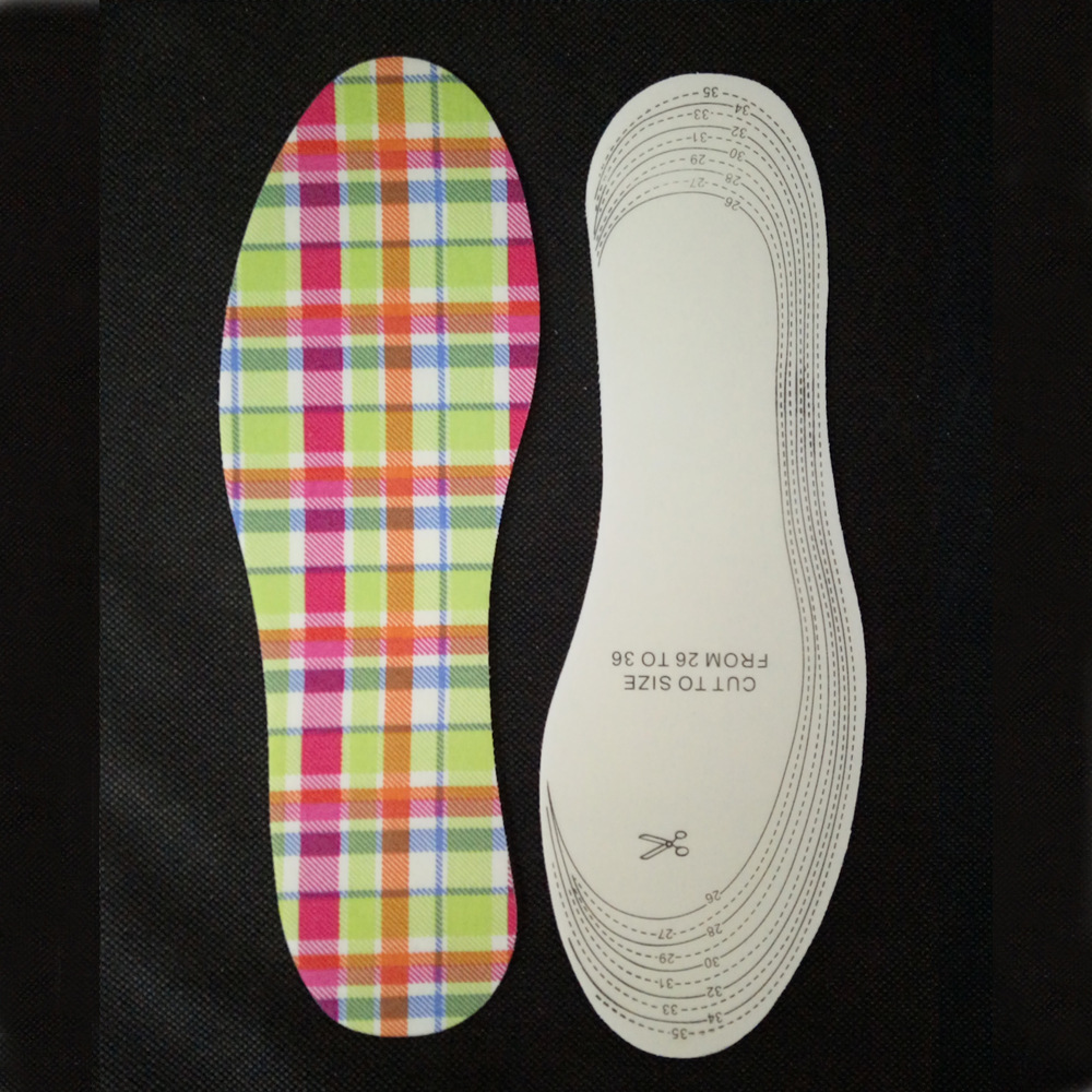 乳胶格子棉布鞋垫 三