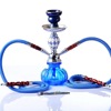 Cross -border supply of Arabic water cigarette pot suits double -tube glass water smoke finished Hookah shiSha