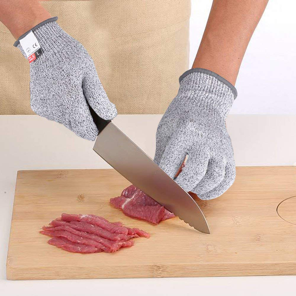 厂家直销亚马逊热卖5级食品级防割手套厨房防护手套雕刻木工手套