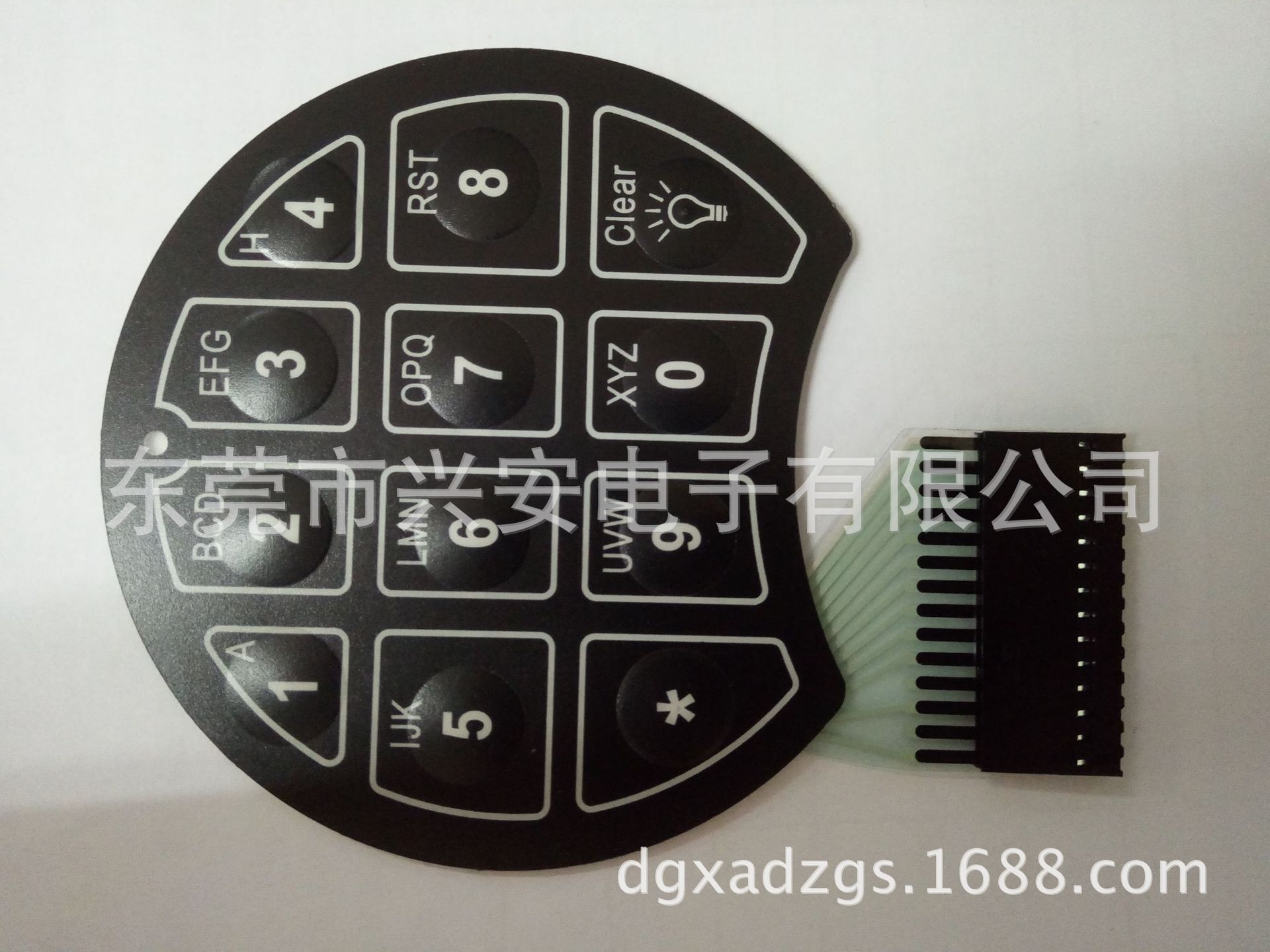 供应薄膜开关面板 PVC面板 PC面板