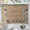 Christmas tableware, cartoon geometric decorations