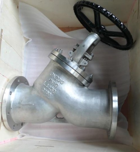 J45H-16P直流式Y型截止阀