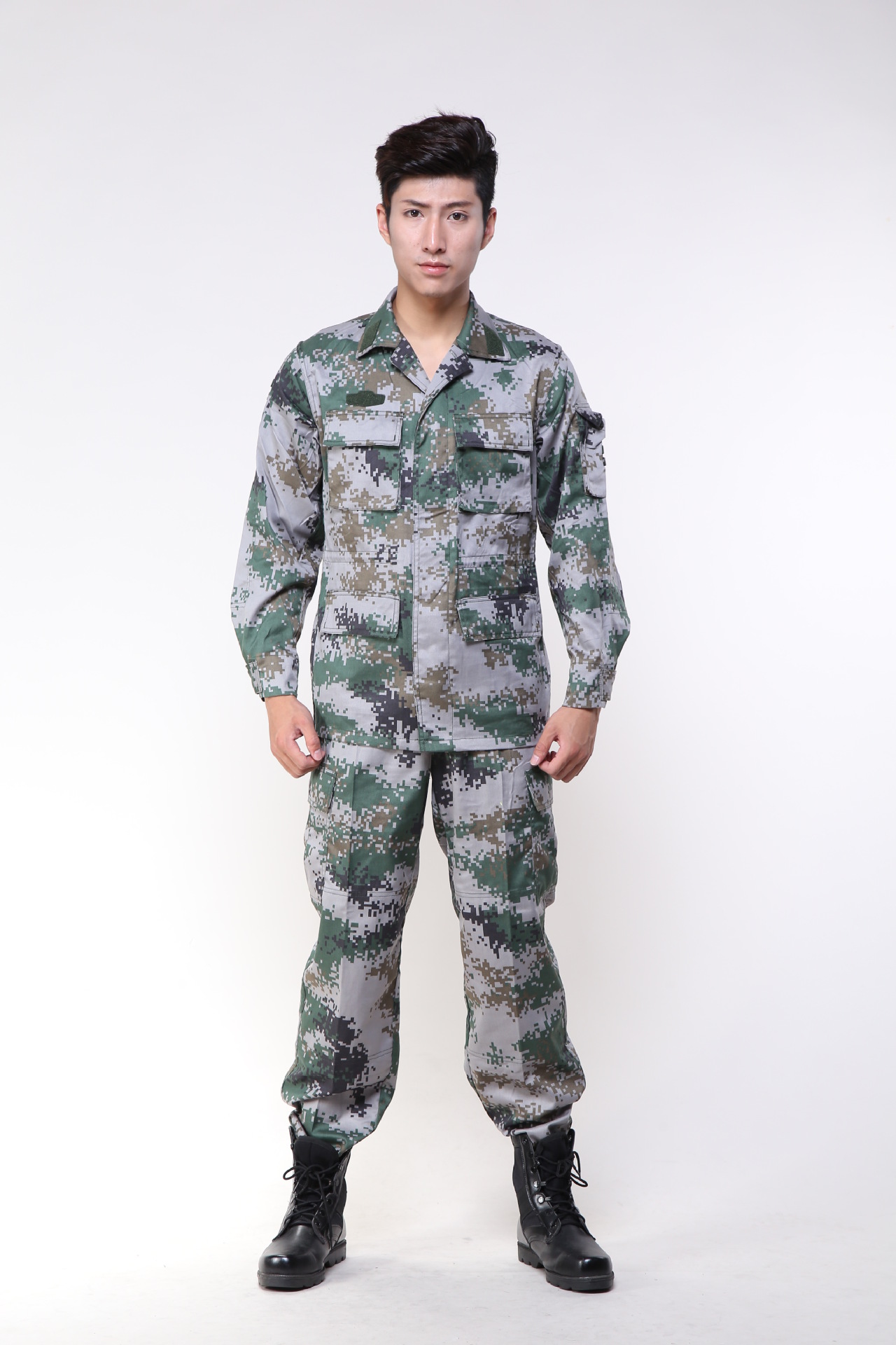 厂家批发正品07丛林迷彩服套装男迷彩套装夏季作训服工作户外-高质量迷彩服供应