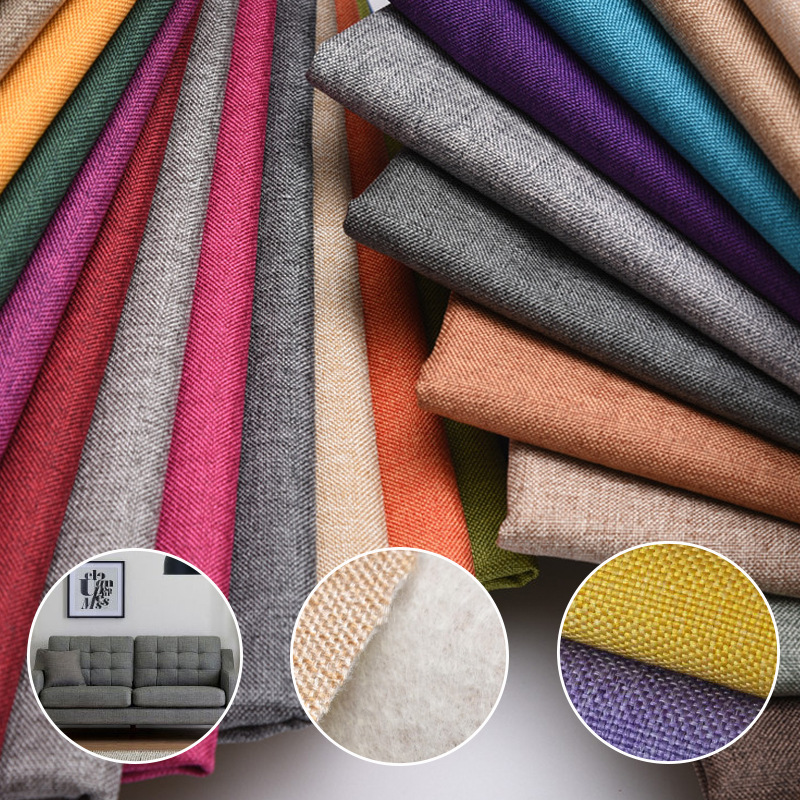 现货1200D加厚沙发麻布全涤麻布收纳盒仿麻布工艺品沙发坐垫面料