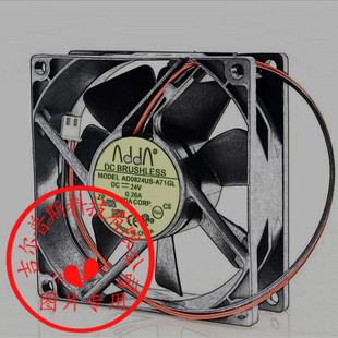 AD0824US-A71GL 24V 0.26A 80*80*25MM �fϲADDAɢ���L�� 2��