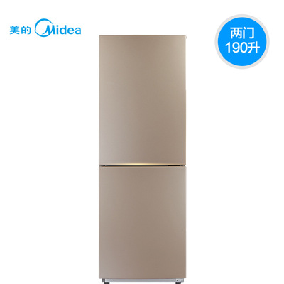 美的礼品BCD-190CME双开门式电冰箱小型冰箱两门节能家用企业发票