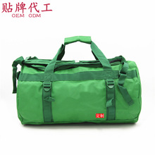 定制喜力行李包夹网布双肩旅行包绿色斜挎包  商务礼品旅行包厂家