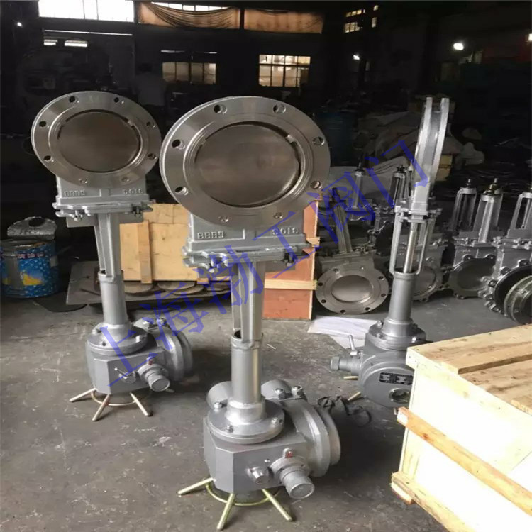 PZ973Y手动一体明杆刀闸阀 PZ973Y-10P 对夹式渣浆阀 插板阀