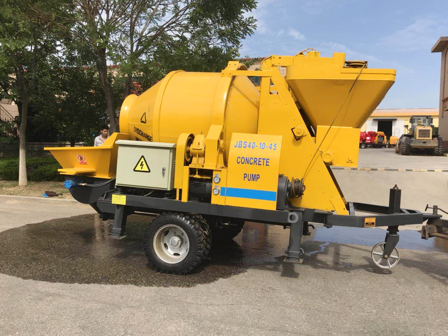 自走泵，农村改造，灌点构造柱圈梁，混凝土搅拌机输送泵一体机