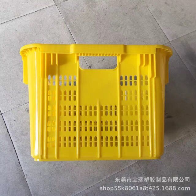 供应加强加厚塑胶周转萝 五颜六色塑料周转萝 全新周转筐水果萝