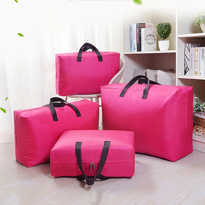 Pearl oxford High-capacity Move Handbag Foldable Storage box quilt with cotton wadding Arrangement Storage bag Customizable