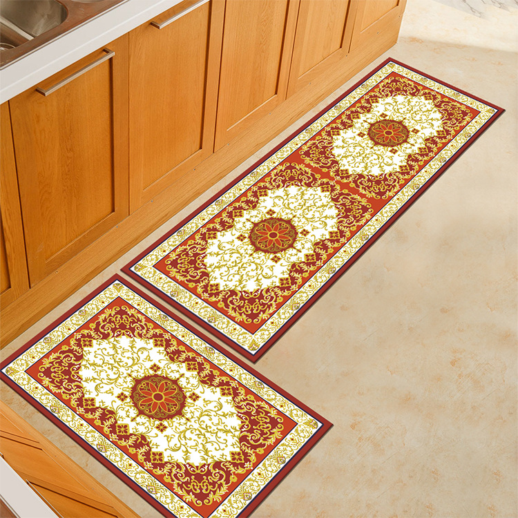 Suministro directo de fábrica alfombra de cocina alfombra de piso engrosada alfombra Europea alfombra de baño alfombra de puerta puede estar en stock al por mayor