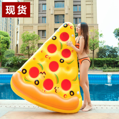 充气独角兽天鹅火烈鸟独角兽披萨浮排坐骑游泳圈厂家现货批发|ms