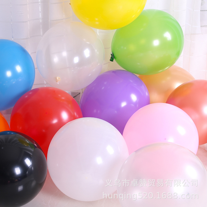 外贸热销18寸乳胶气球 加厚超大四角球婚庆装饰圆形氦气飘空气球|ru
