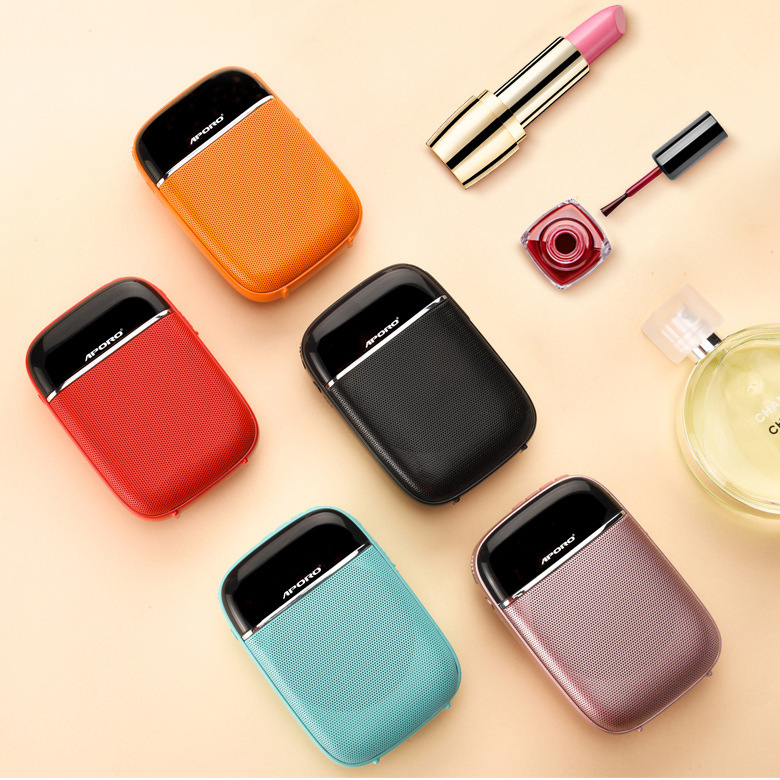 APORO T2UHF Bluetooth wireless small loudspeaker teacher tour guide learning headset Mini Waist hanging horn Bee