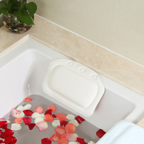 International Trade Cross-Border PVC Foam Sponge Bathtub Pillow Hotel Bathtub Back Support Pillow Wholesale Shower Pillow