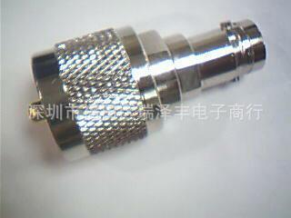 射频同轴转接器转接头UHF/BNC-JK公头转BNC母头全铜转换头适配器