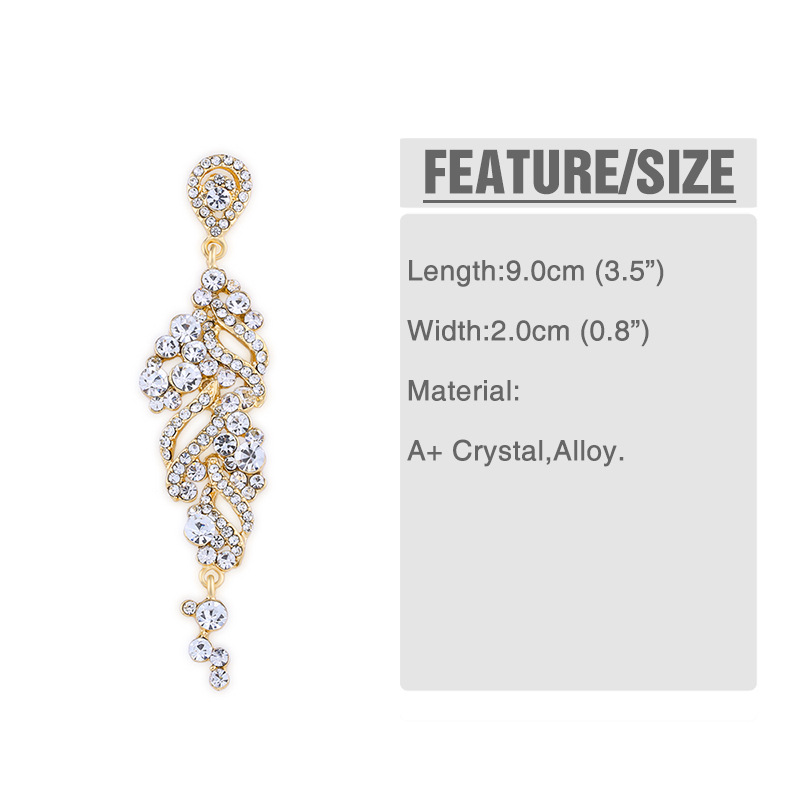 Imitated crystalCZ Simple Flowers earring  Alloy  Fashion Jewelry NHAS0487Alloypicture2