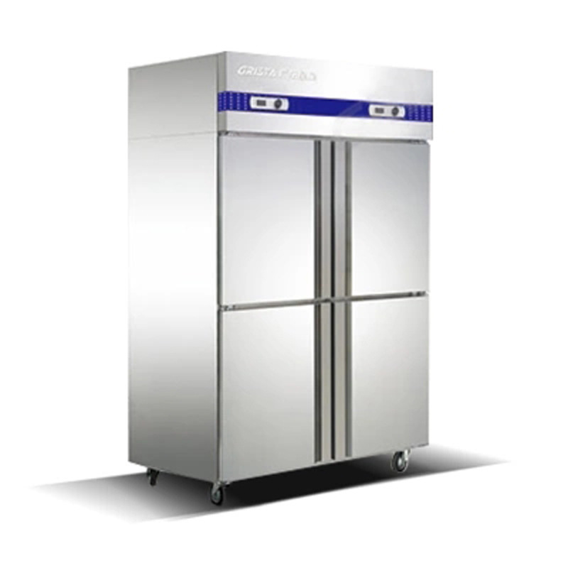 广东星星Q1.0E4四门商用冰柜双温冷藏柜冷冻保鲜柜冷柜四门冰箱