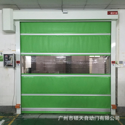 Guangzhou Manufactor wholesale High-speed door electrical machinery high speed transparent Rolling Door Corrosion high speed dustproof Rolling shutter door